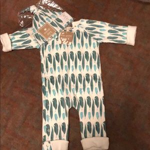 NWT Kate Quinn feather outfit 6/12 month